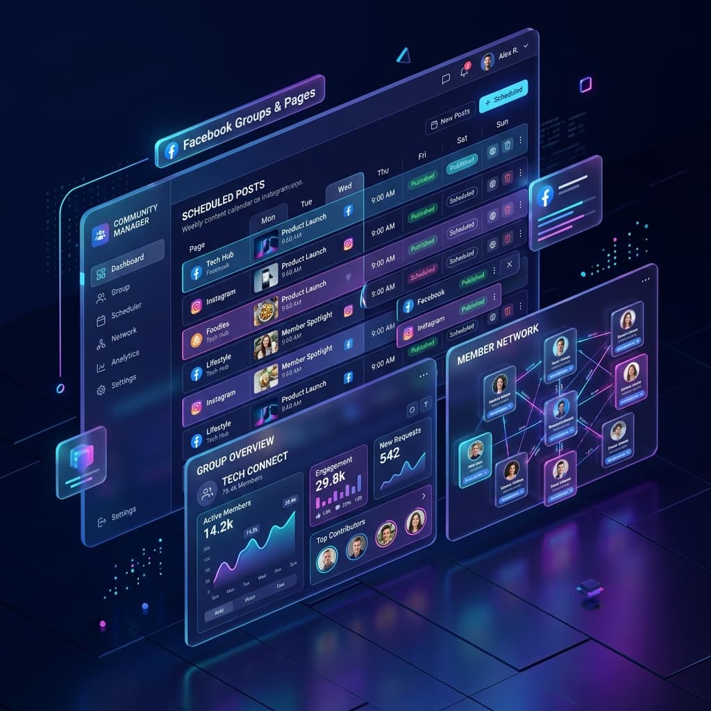 Facebook Automation Interface