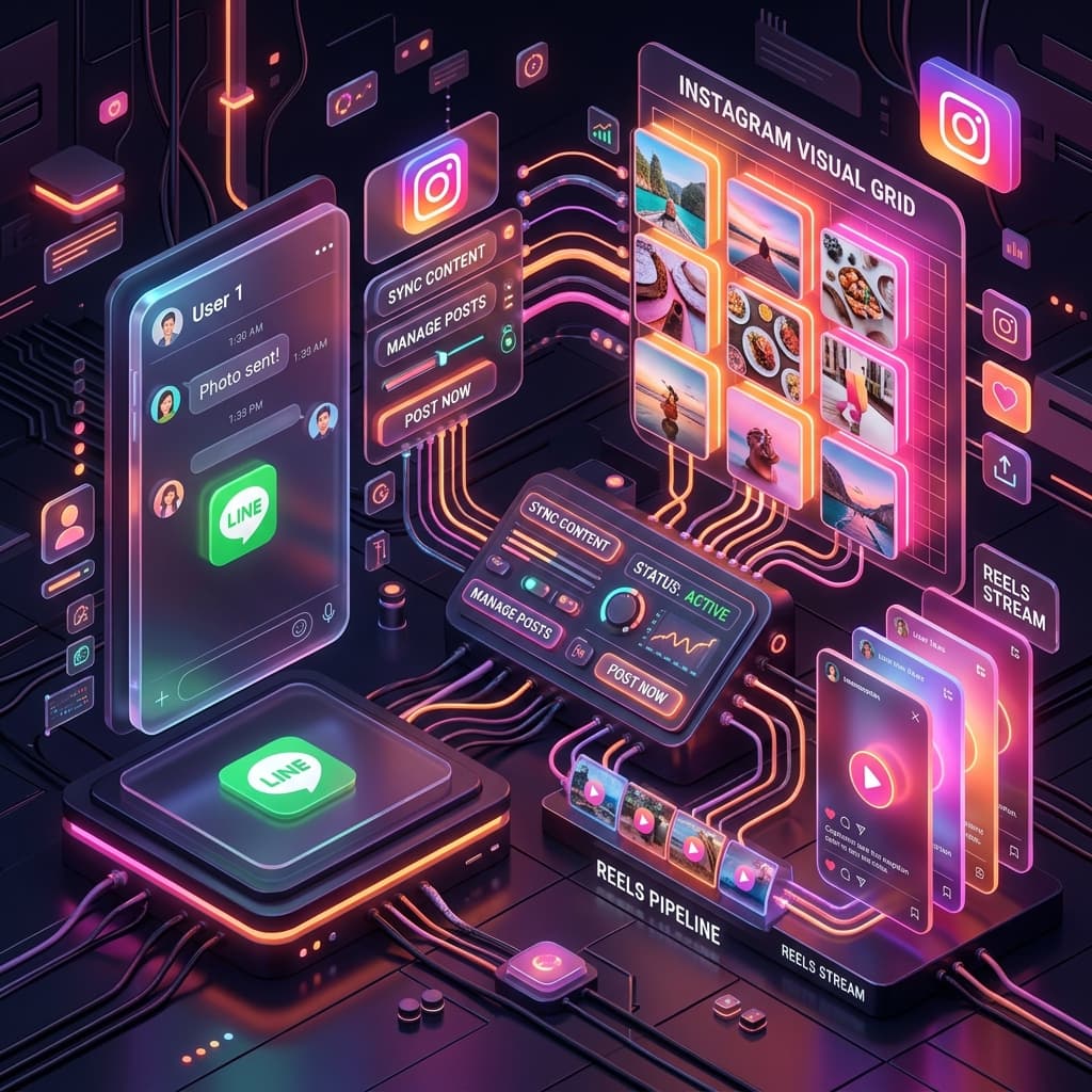 Instagram Chatbot Control via LINE