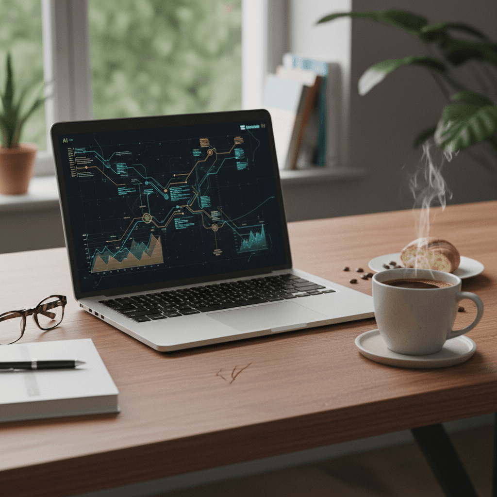 Content Marketing with AI Agents: A Comprehensive Guide — illustration for this Swashi guide on Content Marketing with AI…