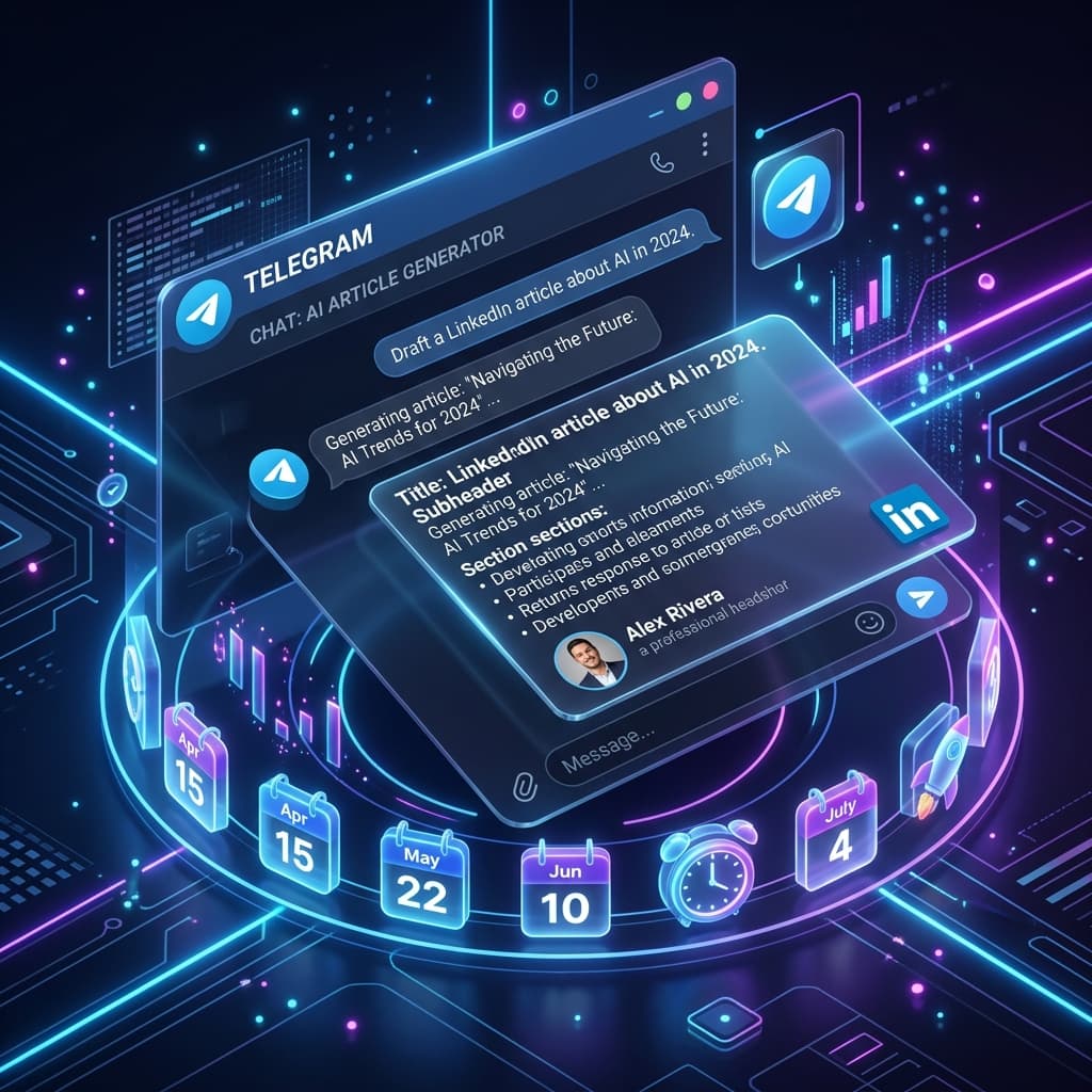 LinkedIn Chatbot Command via WhatsApp
