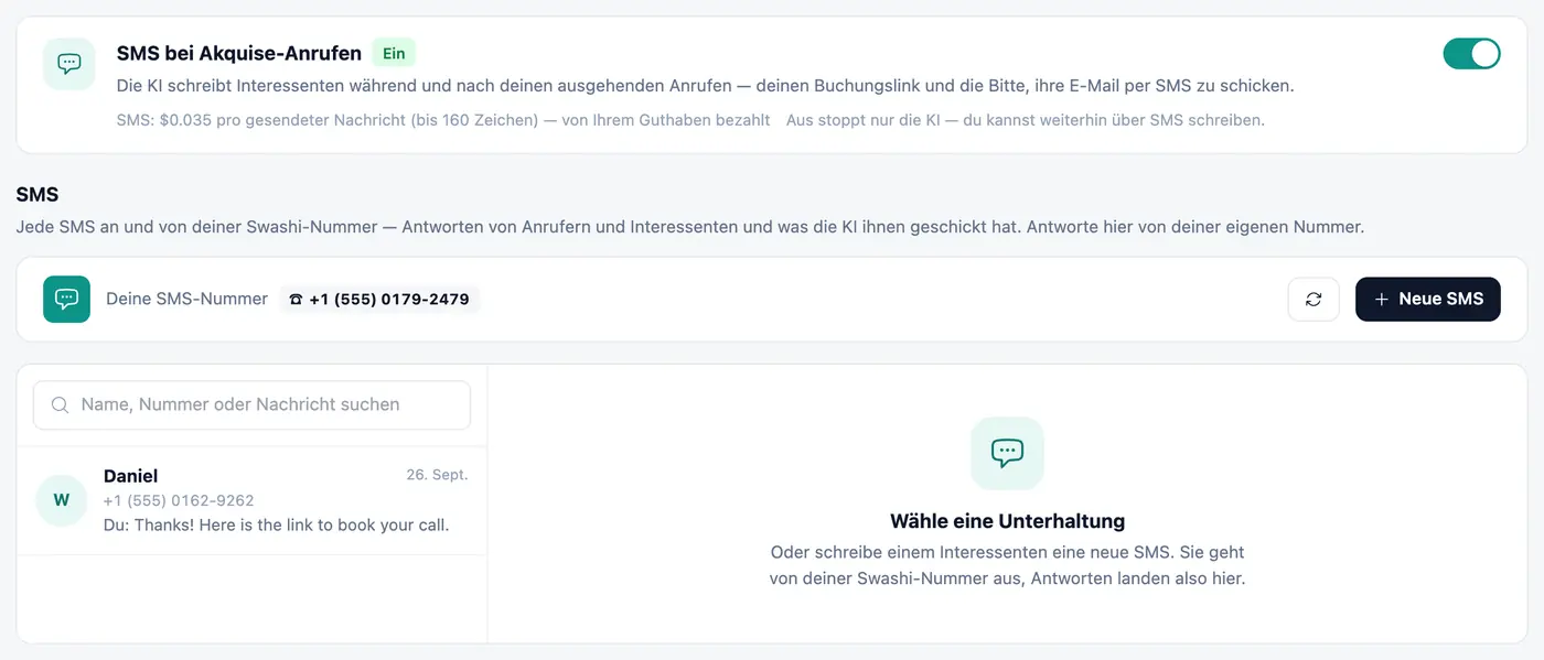 Alle Gespräche an einem Ort.