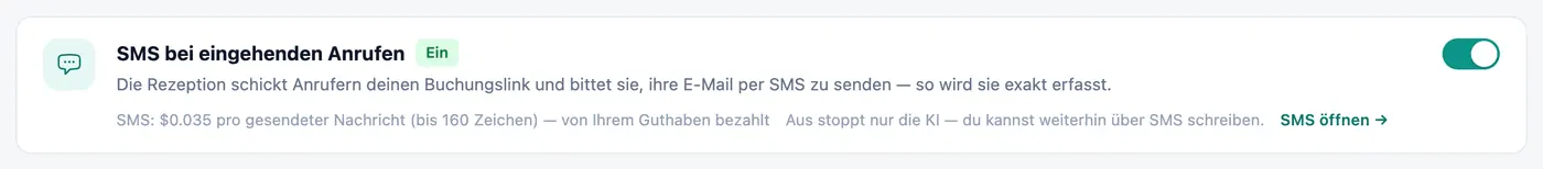Zwei Schalter, volle Kontrolle.