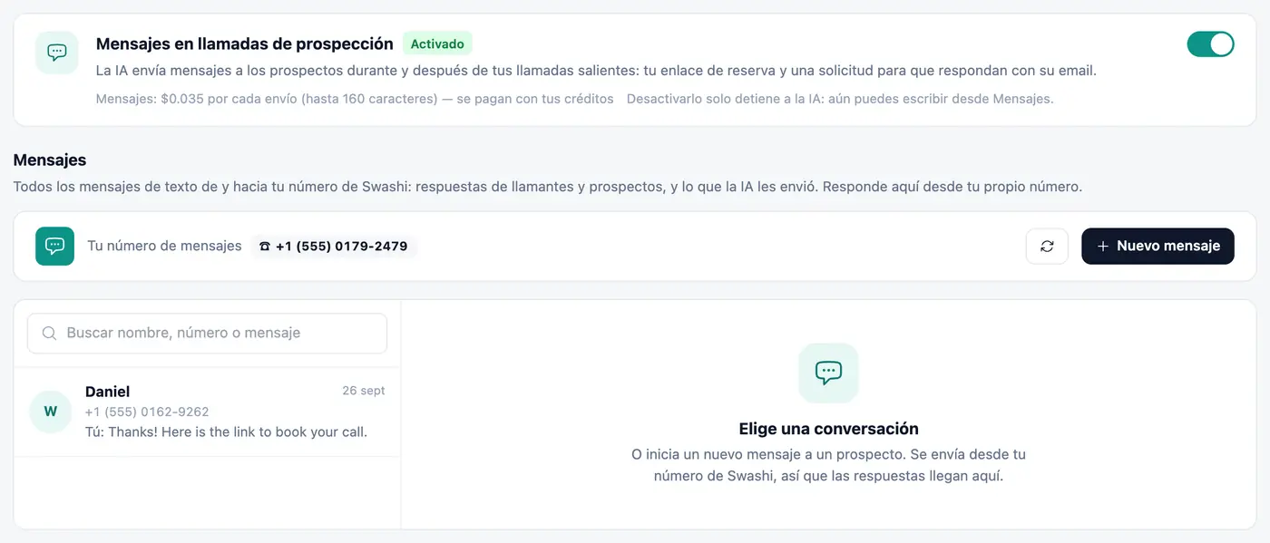 Todas las conversaciones en un solo lugar.