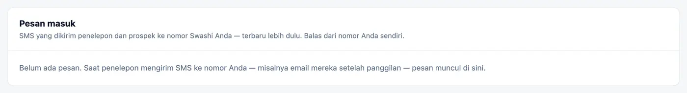 Dua sakelar, kendali penuh.