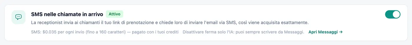Due interruttori, controllo totale.