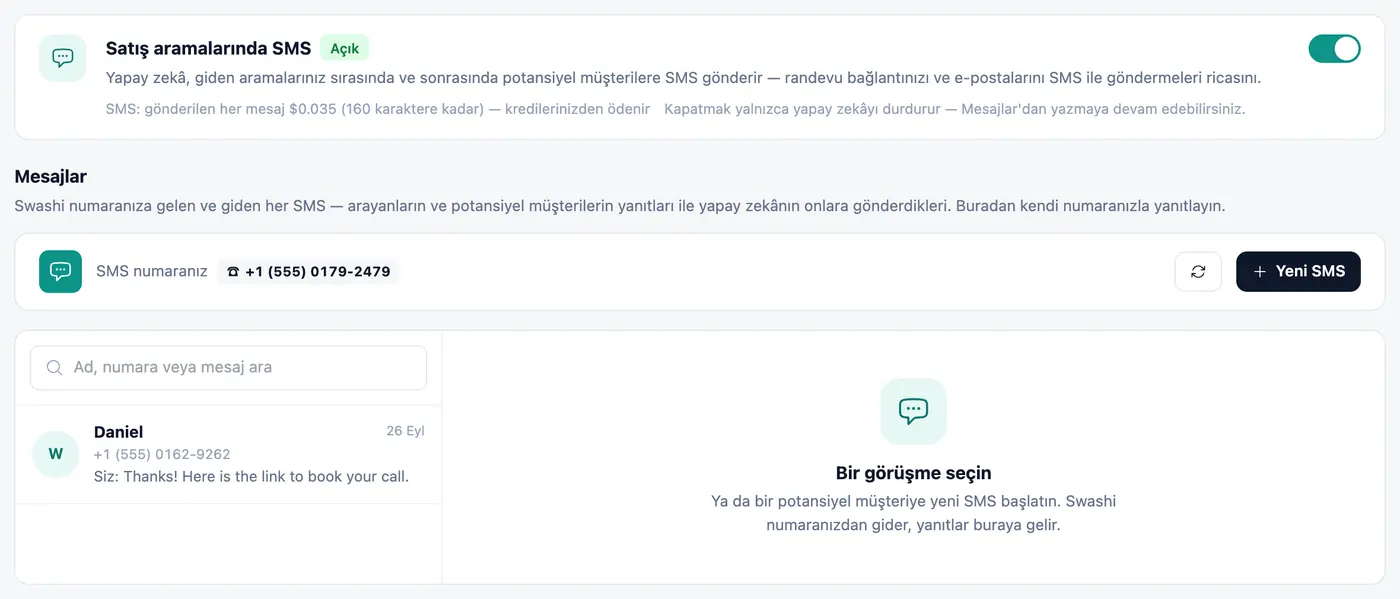 Tüm konuşmalar tek yerde.