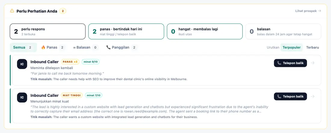 Perlu perhatian Anda