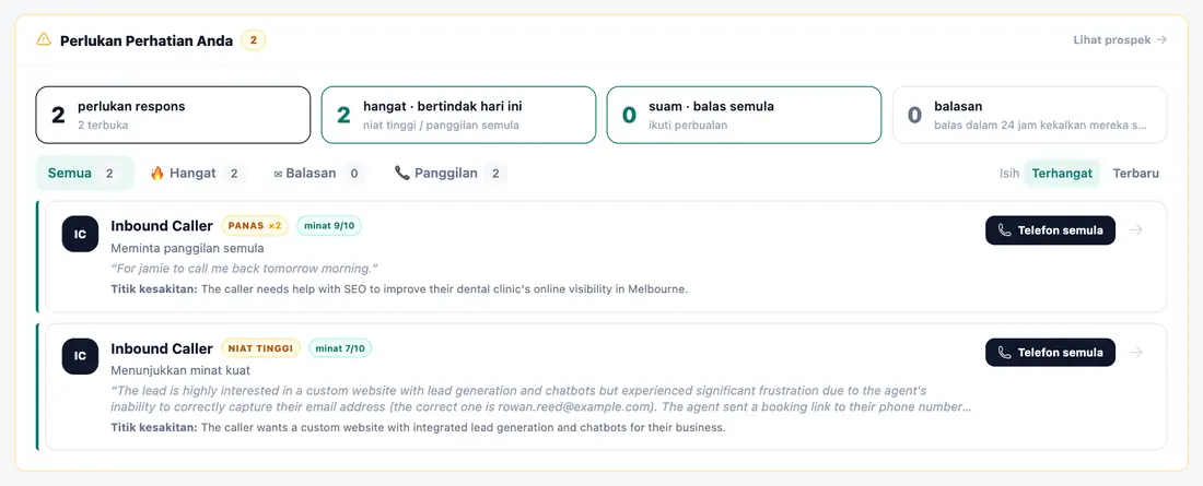 Perlukan perhatian anda