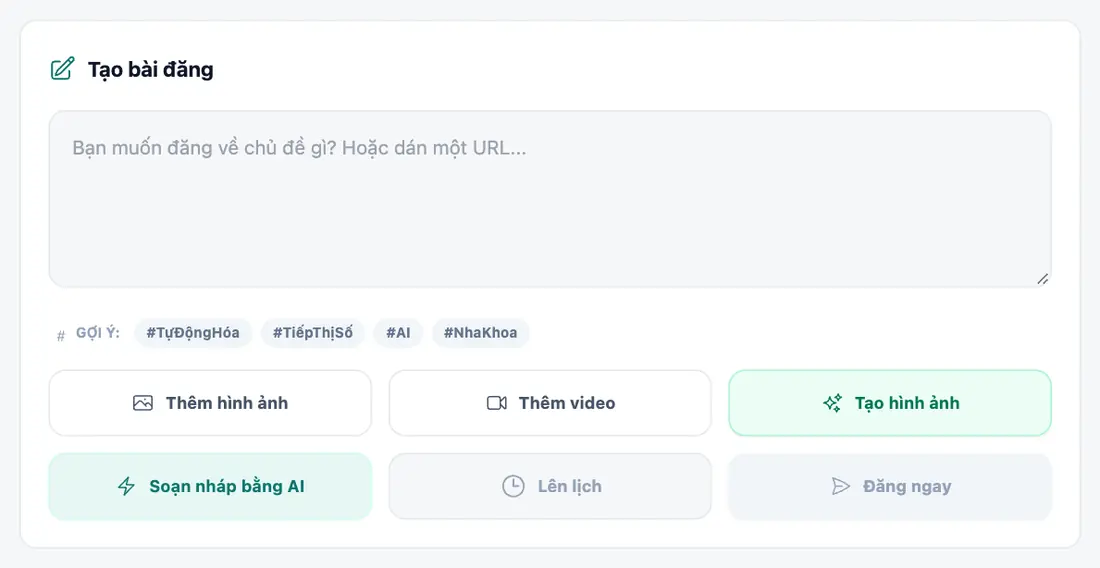 Tạo trong Studio mạng xã hội, chỉ một cú nhấp.
