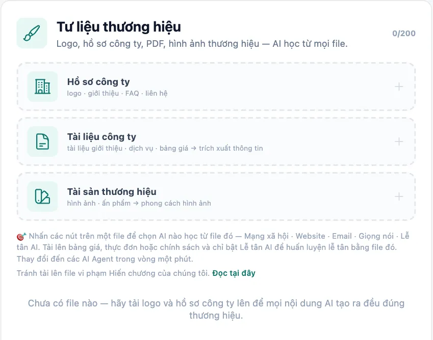 Tư liệu thương hiệu: hồ sơ công ty, tài liệu công ty và tài sản thương hiệu