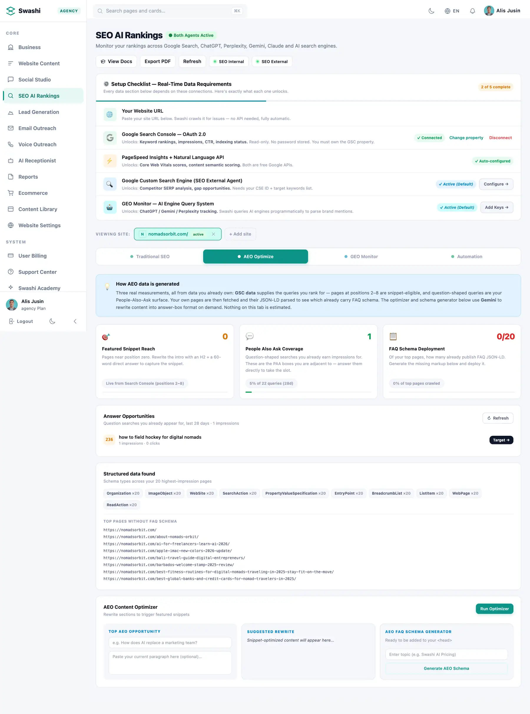Featured snippets and FAQ schema